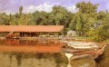 Boat House Prospect Park impresionismo William Merritt Chase
